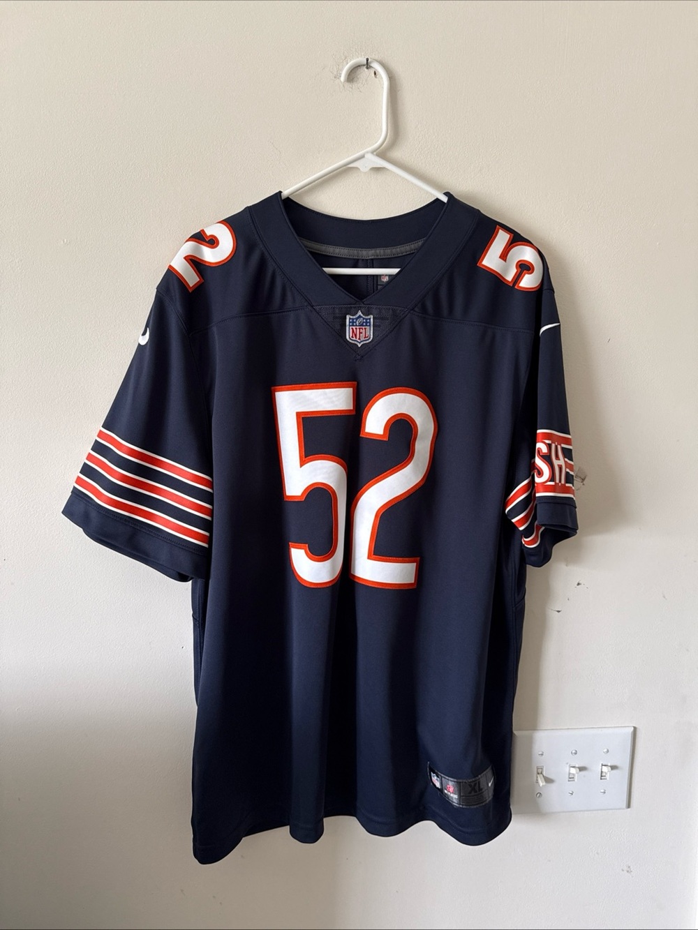 Men’s Nike Khalil Mack #52 Chicago Bears Vapor Limited NFL Jersey Sz XL - Blue